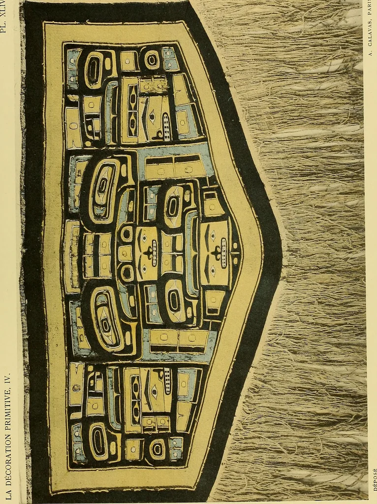 An illustration from La décoration primitive; Amérique post-Colombienne, 1922, leaf 100