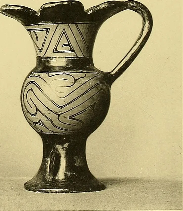 An illustration from La décoration primitive; Amérique post-Colombienne, 1922, leaf 18
