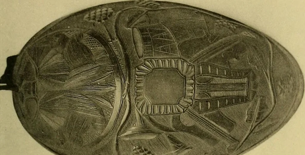 An illustration from La décoration primitive; Amérique post-Colombienne, 1922, leaf 30