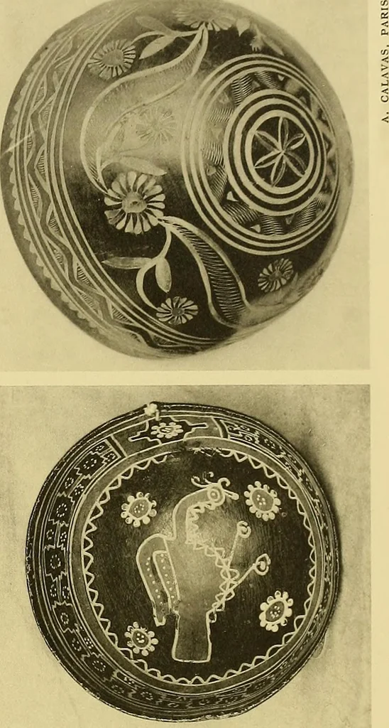 An illustration from La décoration primitive; Amérique post-Colombienne, 1922, leaf 30