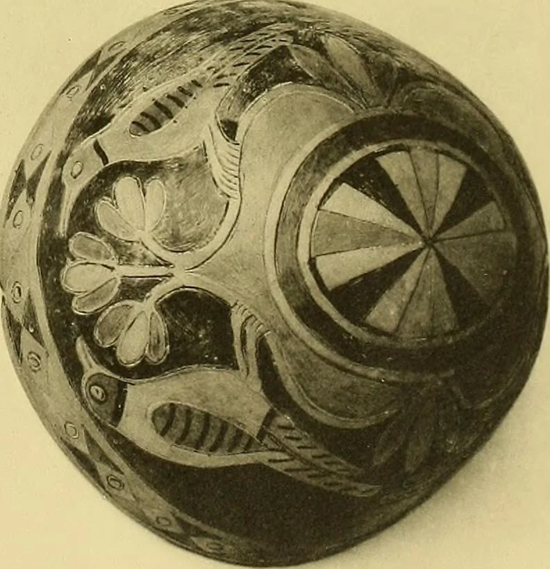 An illustration from La décoration primitive; Amérique post-Colombienne, 1922, leaf 30