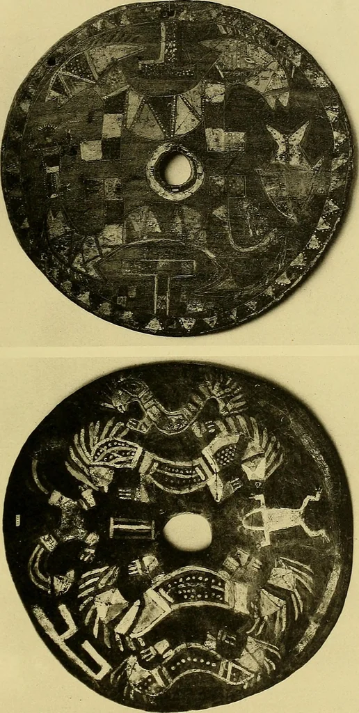 An illustration from La décoration primitive; Amérique post-Colombienne, 1922, leaf 46