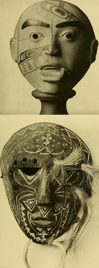 An illustration from La décoration primitive; Amérique post-Colombienne, 1922, leaf 54
