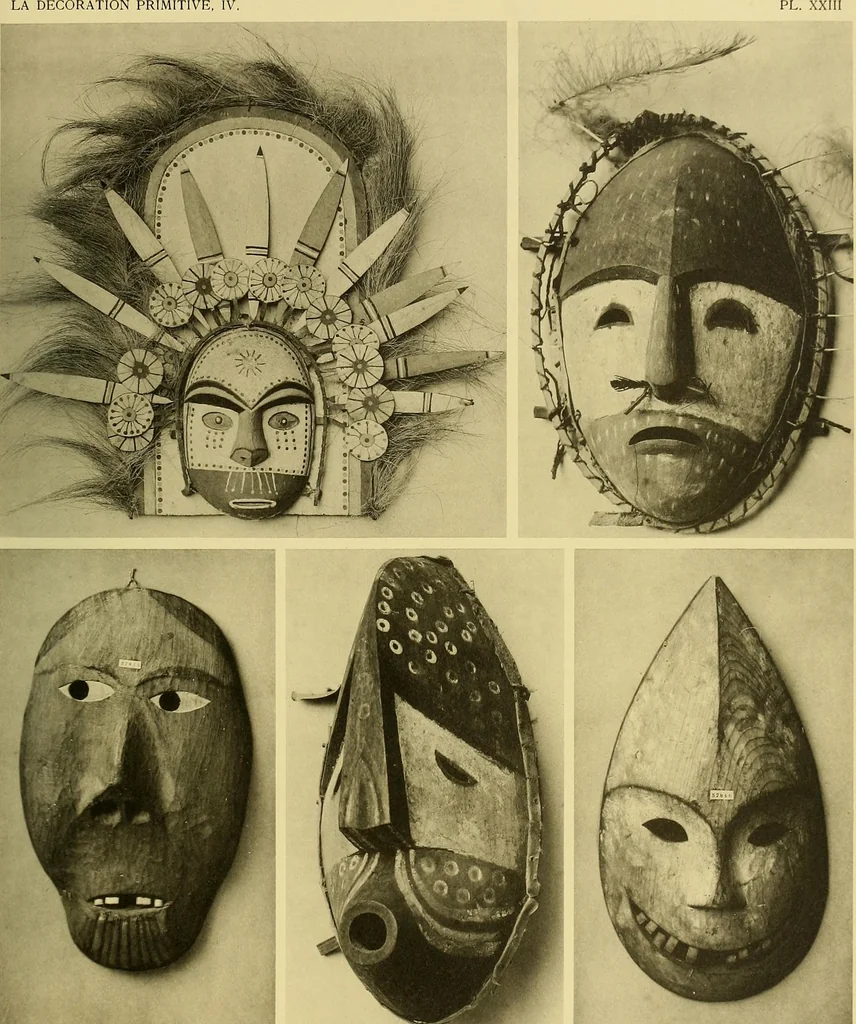 An illustration from La décoration primitive; Amérique post-Colombienne, 1922, leaf 58