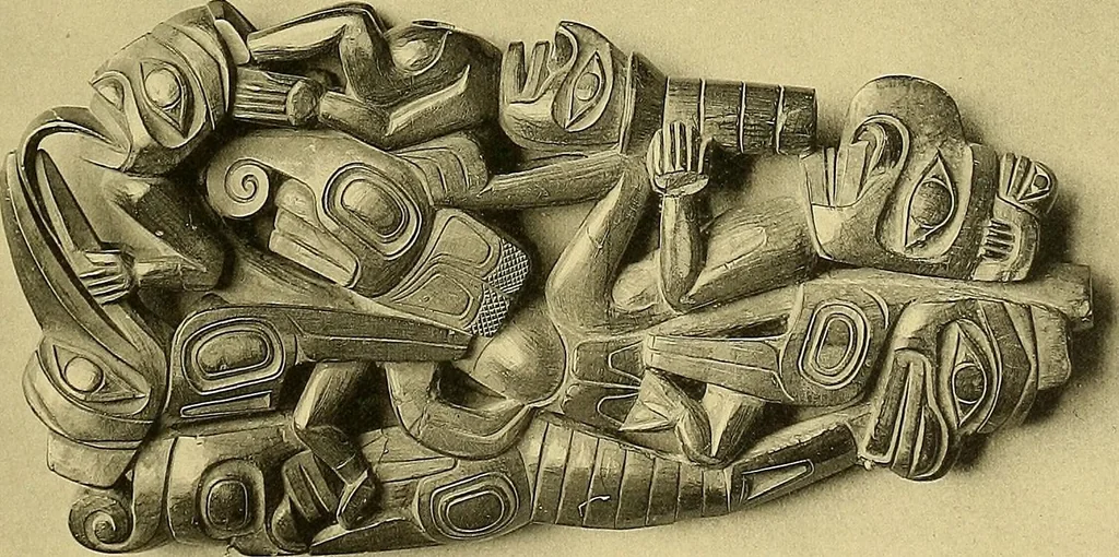 An illustration from La décoration primitive; Amérique post-Colombienne, 1922, leaf 68