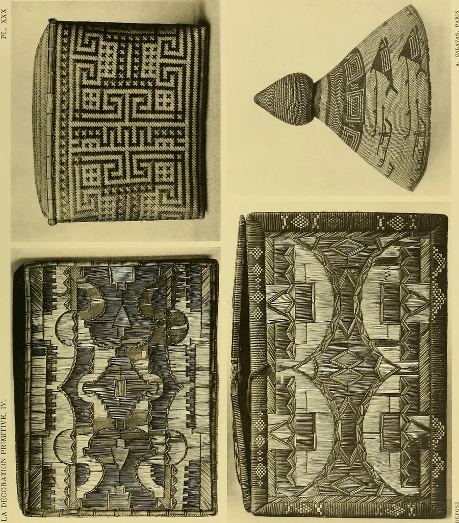 An illustration from La décoration primitive; Amérique post-Colombienne, 1922, leaf 72