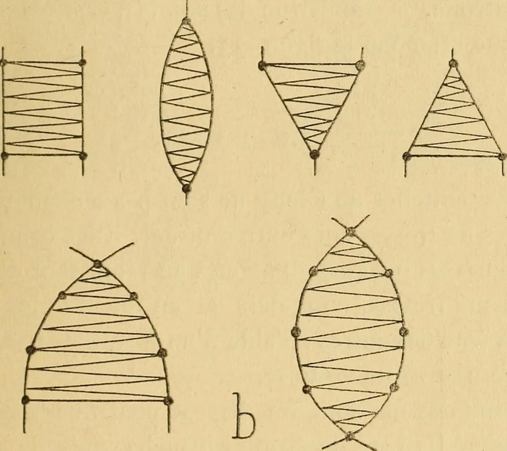An illustration from La dentelle aux fuseaux, 1921, leaf 46