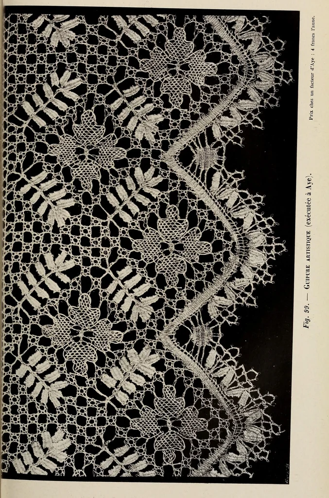 An illustration from La dentelle et la broderie sur tulle, 1902, leaf 247