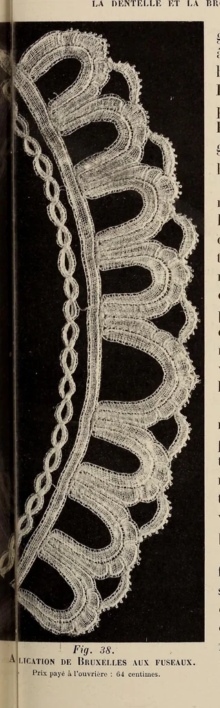 An illustration from La dentelle et la broderie sur tulle, 1902, leaf 107