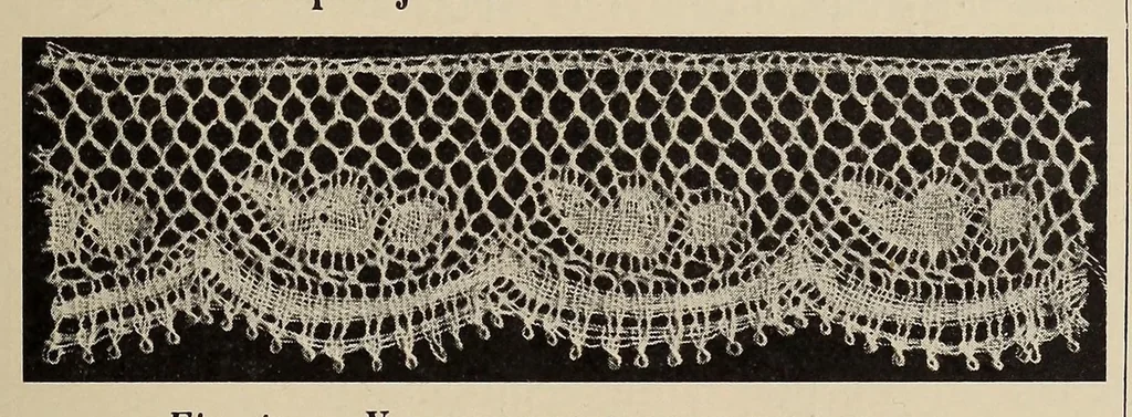An illustration from La dentelle et la broderie sur tulle, 1902, leaf 51