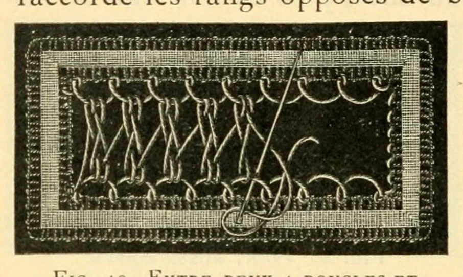 An illustration from La dentelle renaissance, 1920, leaf 34