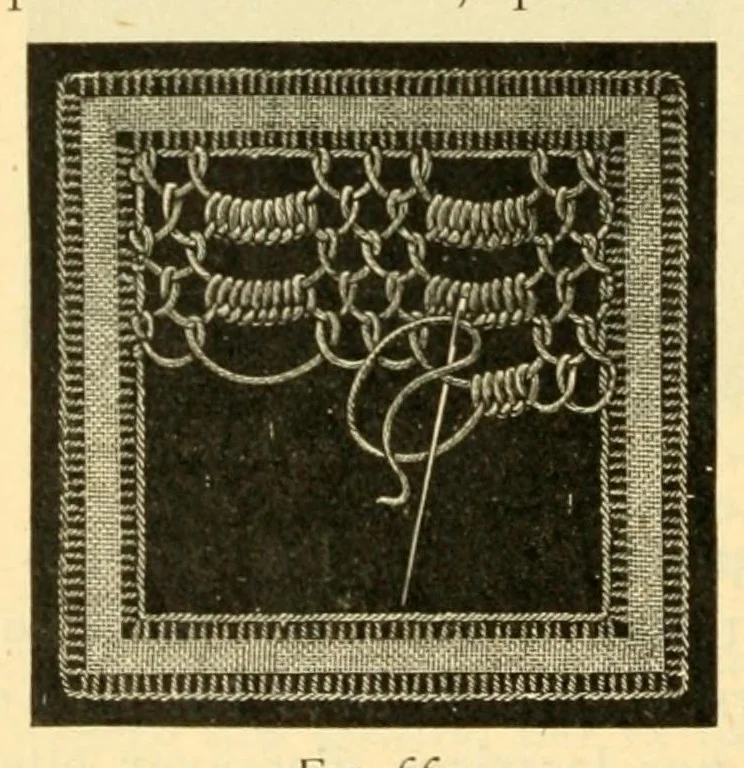 An illustration from La dentelle renaissance, 1920, leaf 42