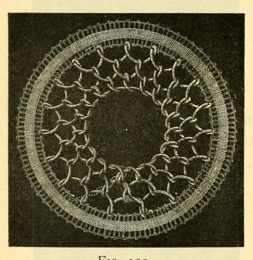 An illustration from La dentelle renaissance, 1920, leaf 60