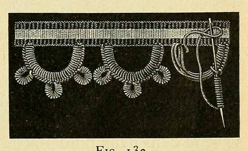 An illustration from La dentelle renaissance, 1920, leaf 81