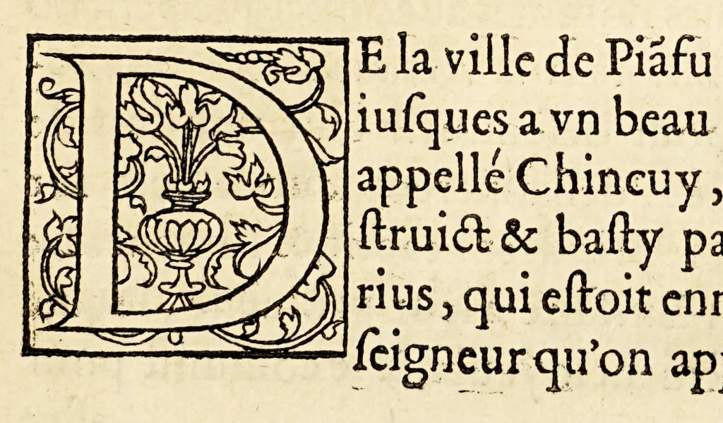 An illustration from La description geographique des provinces & villes plus fameuses de l'Indie Orientale, ..., 1556, leaf 151