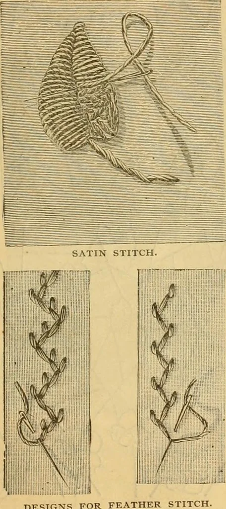 An illustration from Ladies' book of fancy work and instructions for stamping, 1884, leaf 12