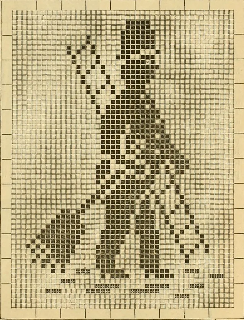 An illustration from Ladies' book of fancy work and instructions for stamping, 1884, leaf 14