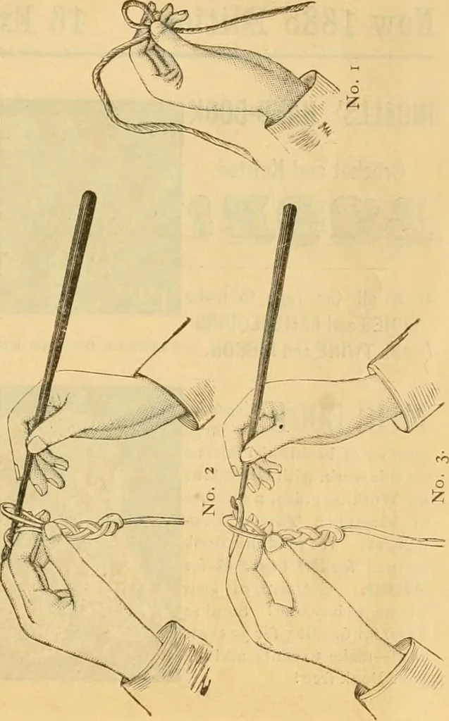 An illustration from Ladies' book of fancy work and instructions for stamping, 1884, leaf 16