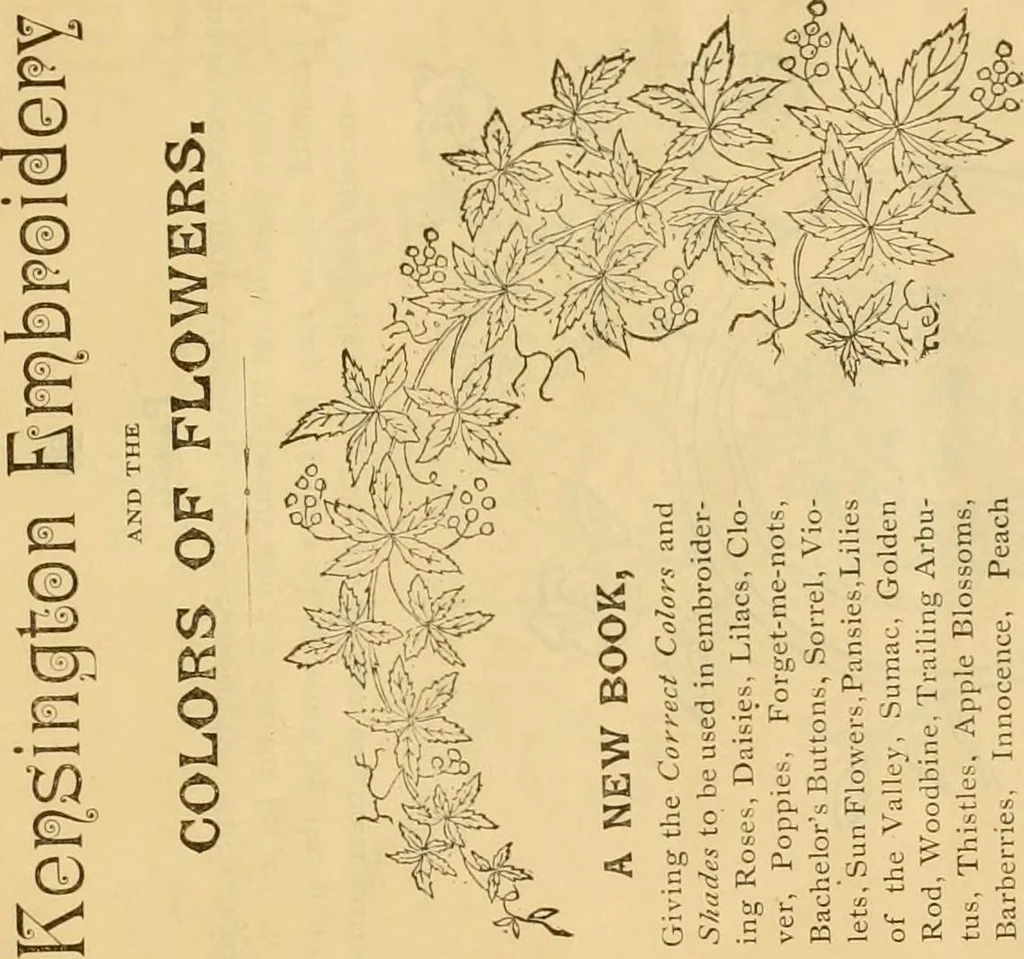 An illustration from Ladies' book of fancy work and instructions for stamping, 1884, leaf 18