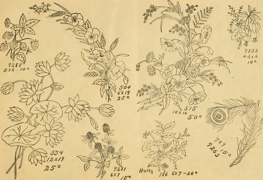 An illustration from Ladies' book of fancy work and instructions for stamping, 1884, leaf 8