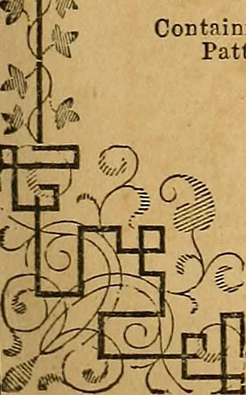 An illustration from The ladies' complete guide to crochet, fancy knitting, and needlework., 1854, leaf 4