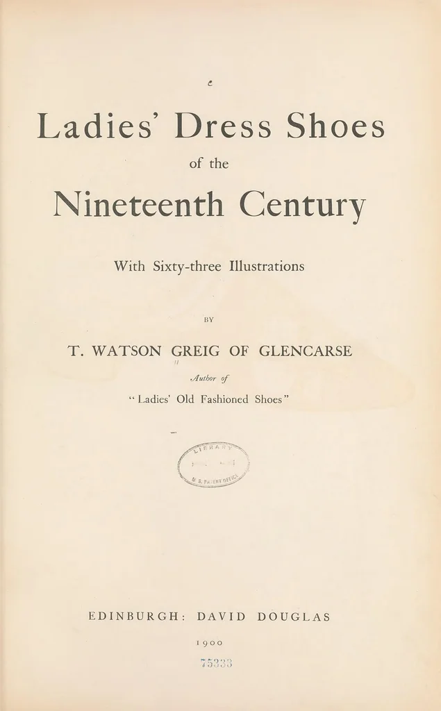 An illustration from Ladies' dress shoes of the nineteenth century, 1900, leaf 7