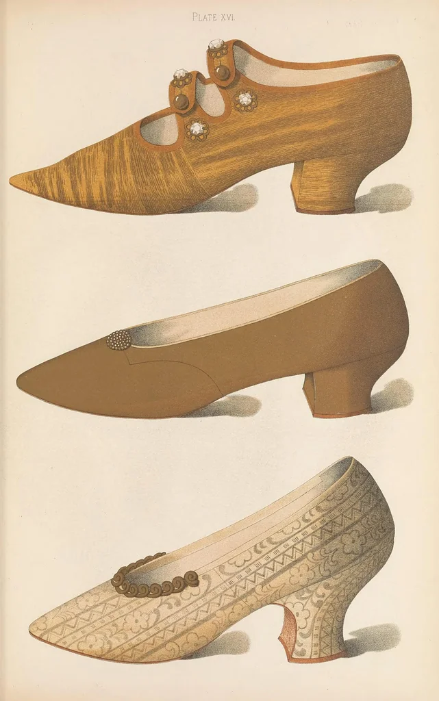 An illustration from Ladies' dress shoes of the nineteenth century, 1900, leaf 75