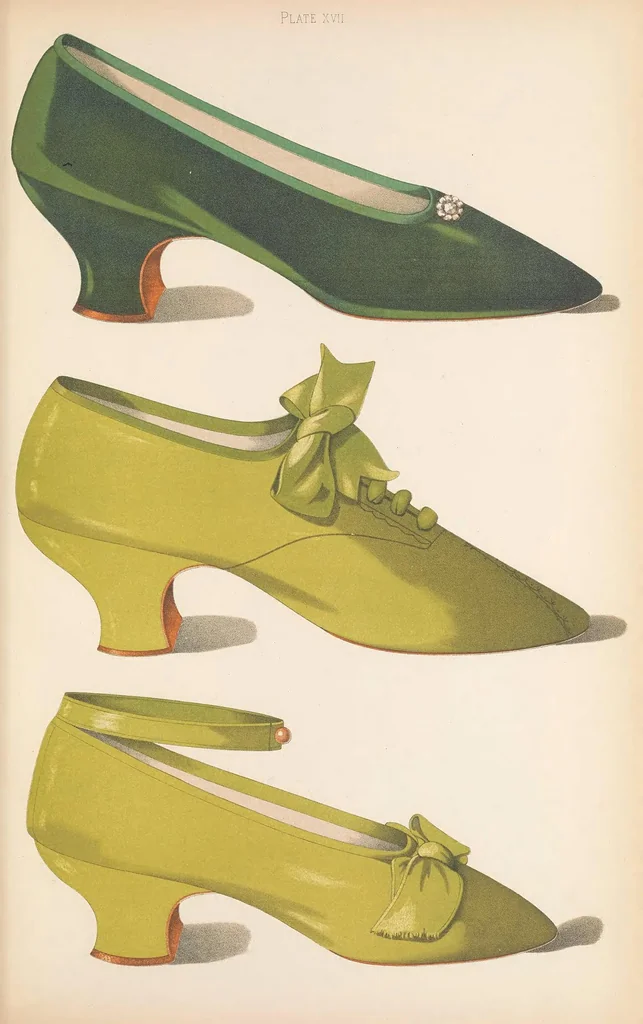An illustration from Ladies' dress shoes of the nineteenth century, 1900, leaf 79