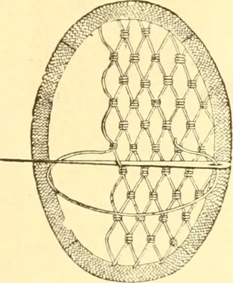 An illustration from Ladies' fancy work .., 1885, leaf 17