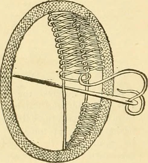 An illustration from Ladies' fancy work .., 1885, leaf 18