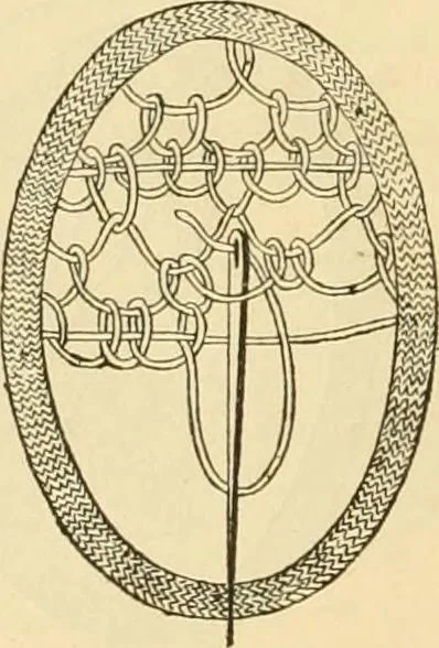 An illustration from Ladies' fancy work .., 1885, leaf 18