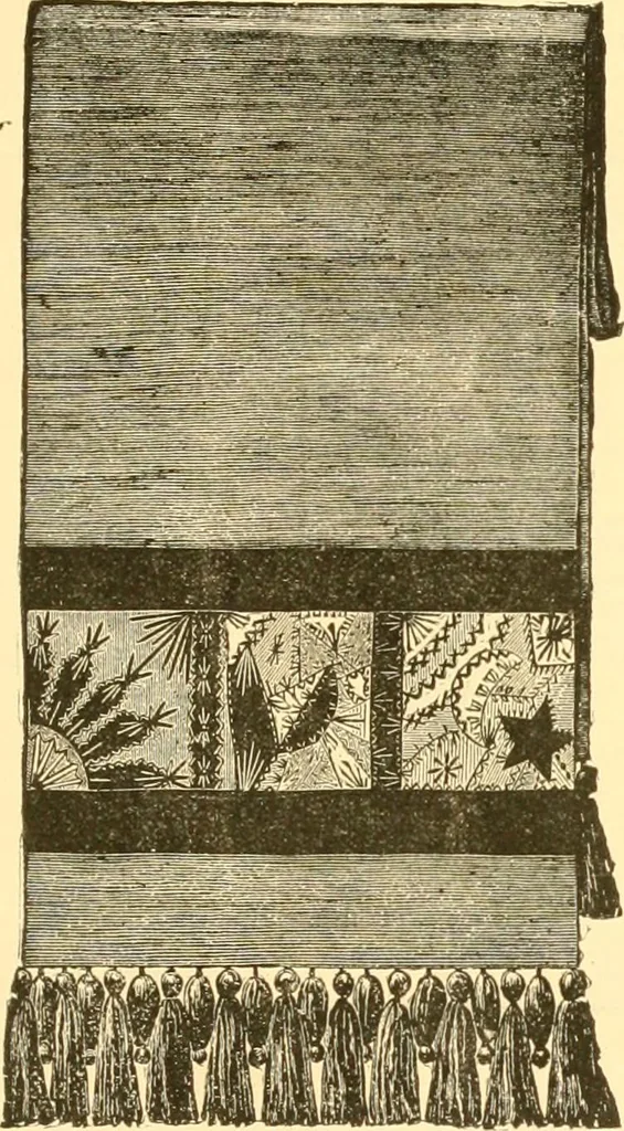 An illustration from Ladies' fancy work .., 1885, leaf 23