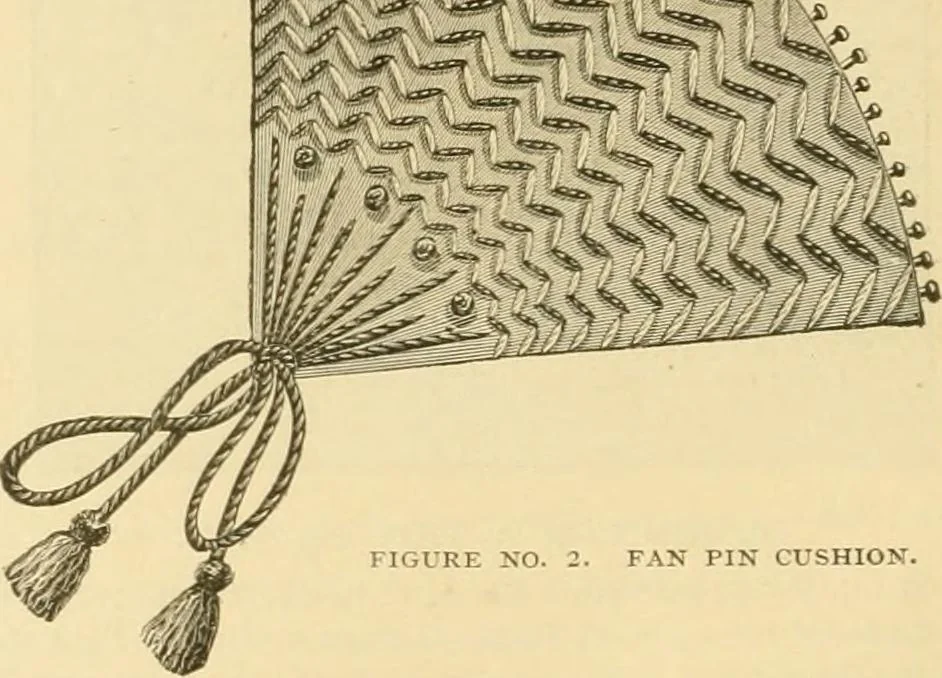 An illustration from Ladies' fancy work .., 1885, leaf 30