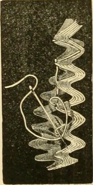An illustration from Ladies' fancy work .., 1885, leaf 52