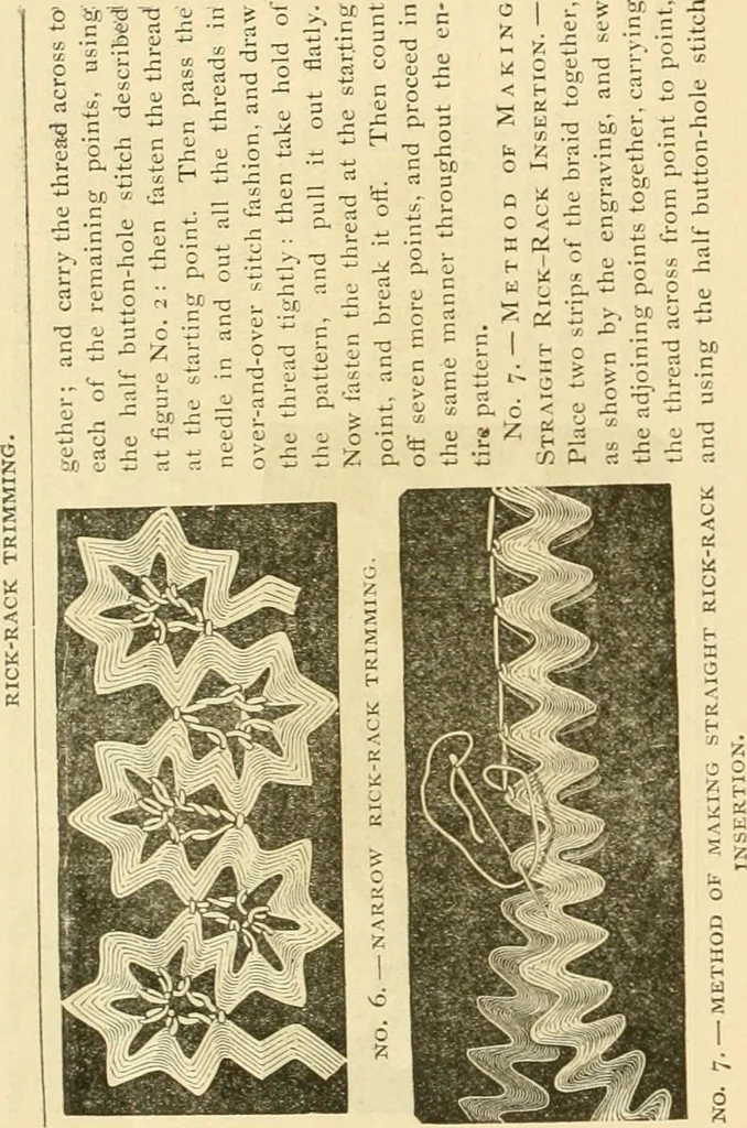 An illustration from Ladies' fancy work .., 1885, leaf 54