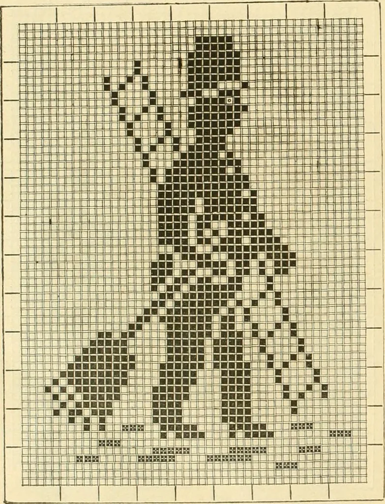 An illustration from Ladies' fancy work .., 1885, leaf 56