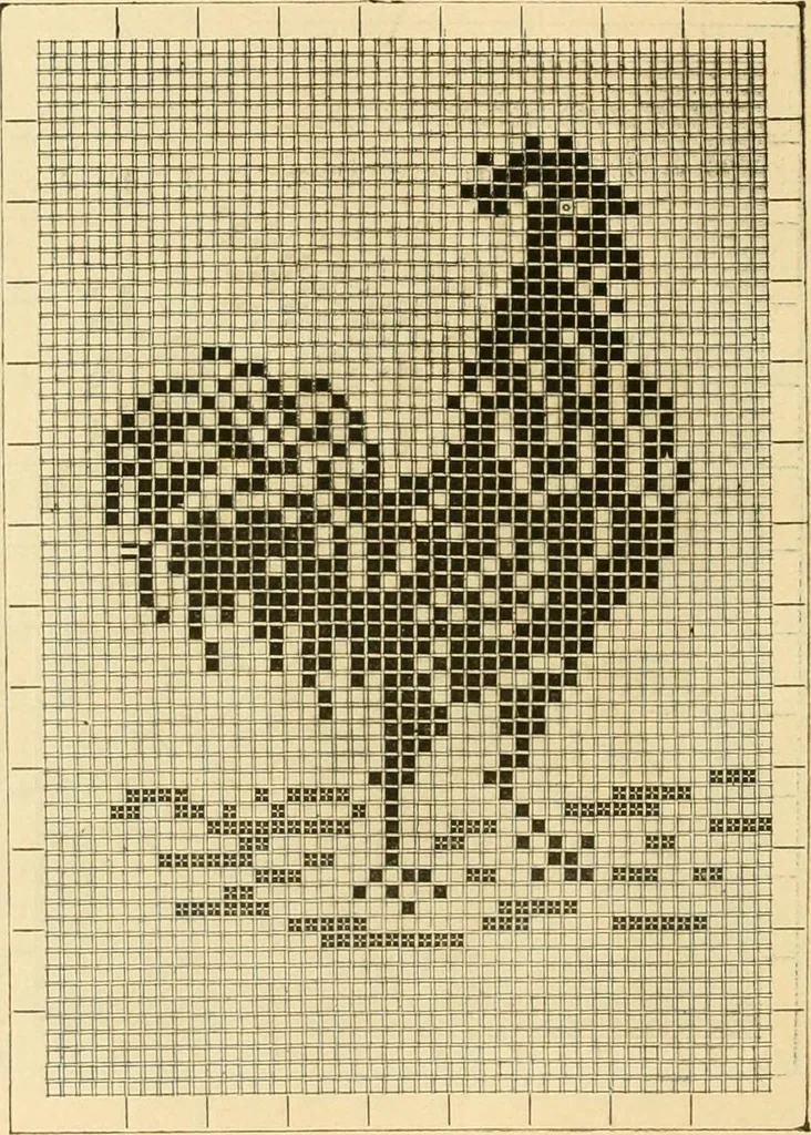An illustration from Ladies' fancy work .., 1885, leaf 56
