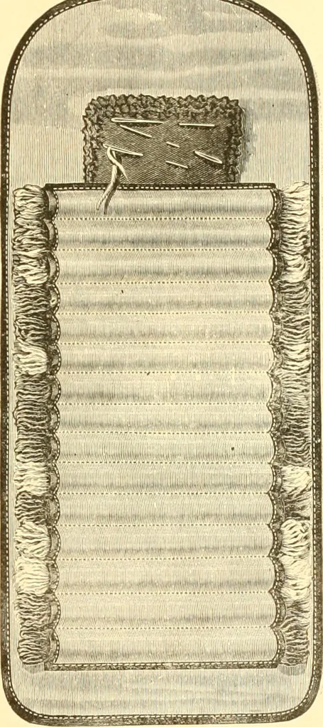 An illustration from Ladies' fancy work .., 1885, leaf 69
