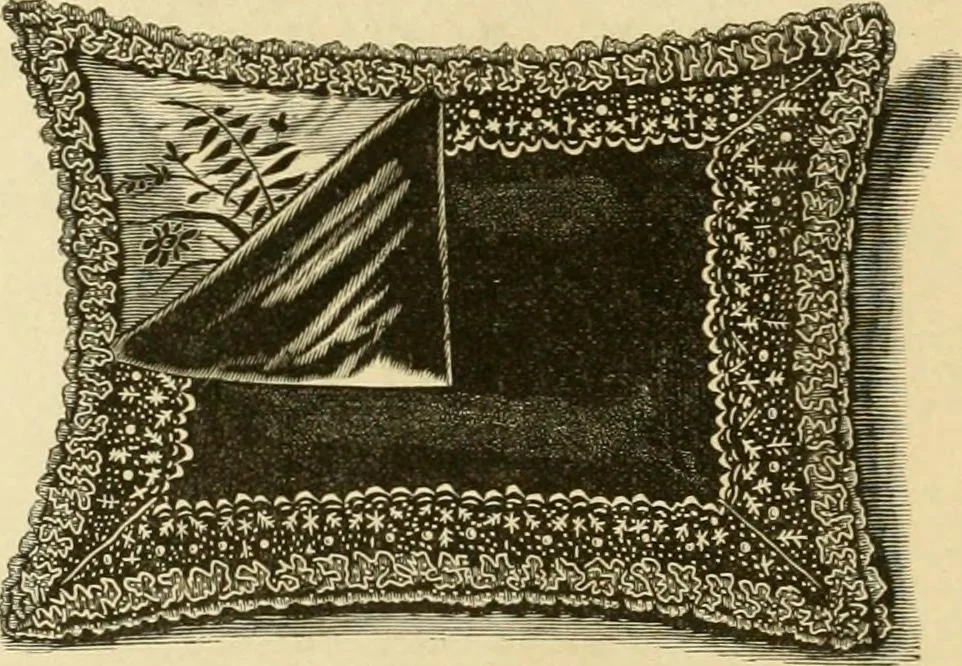 An illustration from Ladies' fancy work .., 1885, leaf 70