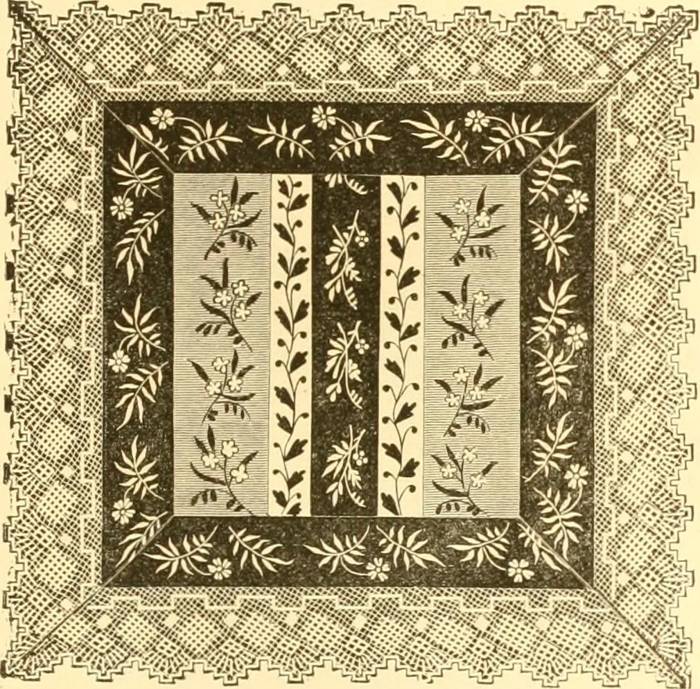An illustration from Ladies' fancy work .., 1885, leaf 71