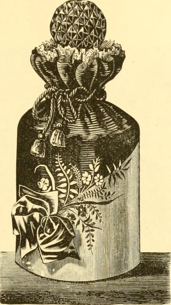 An illustration from Ladies' fancy work .., 1885, leaf 73