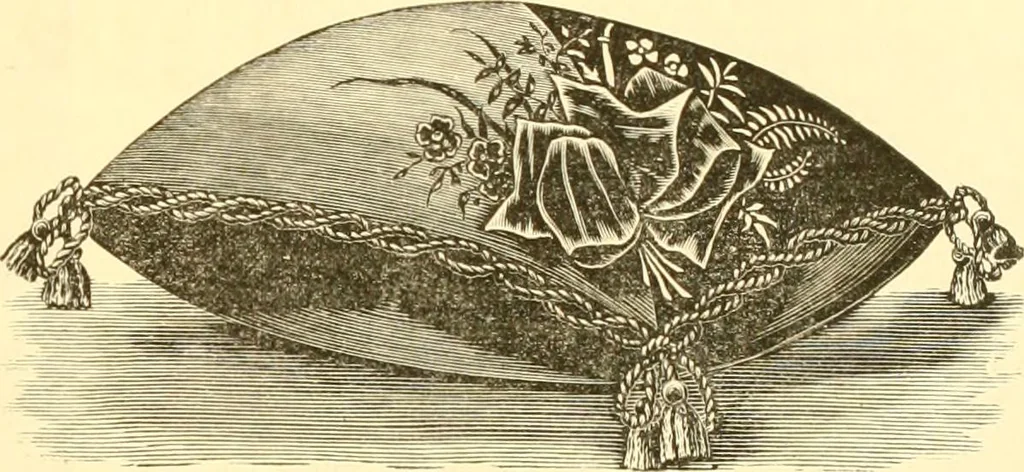 An illustration from Ladies' fancy work .., 1885, leaf 73