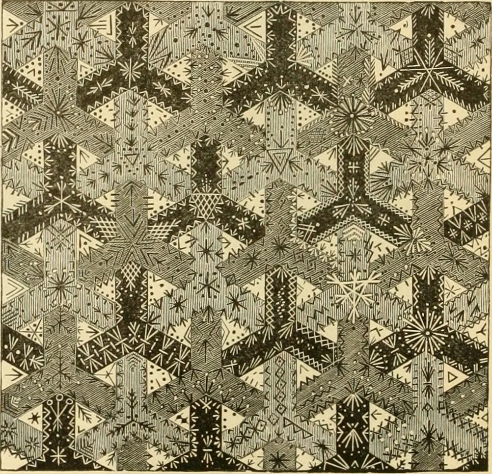 An illustration from Ladies' fancy work .., 1885, leaf 74