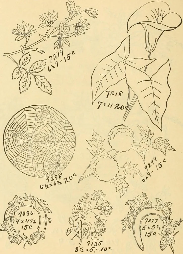 An illustration from Ladies' fancy work .., 1885, leaf 82