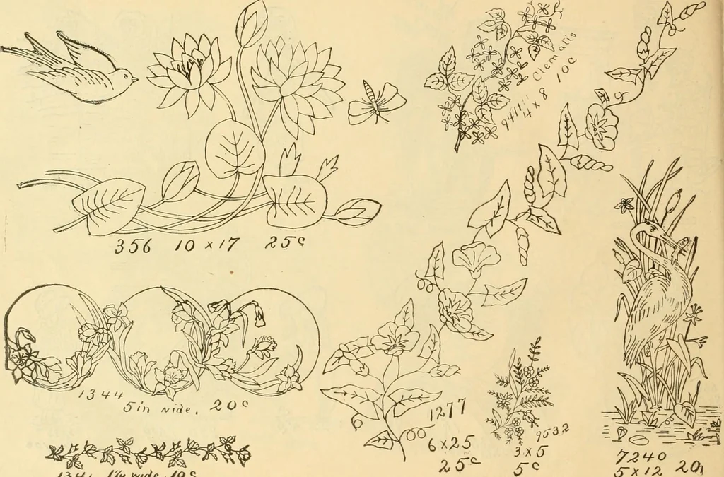 An illustration from Ladies' fancy work .., 1885, leaf 84