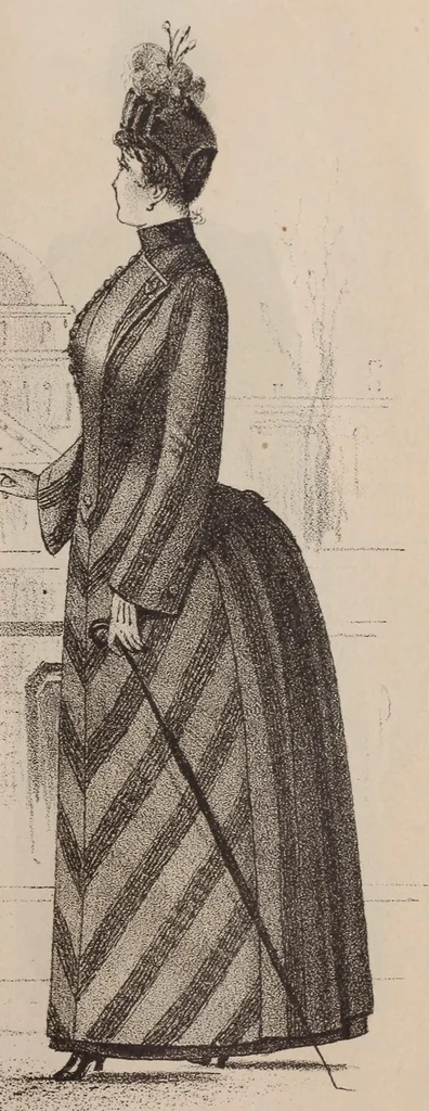 An illustration from Ladies' fine fur garments, 1889, leaf 21