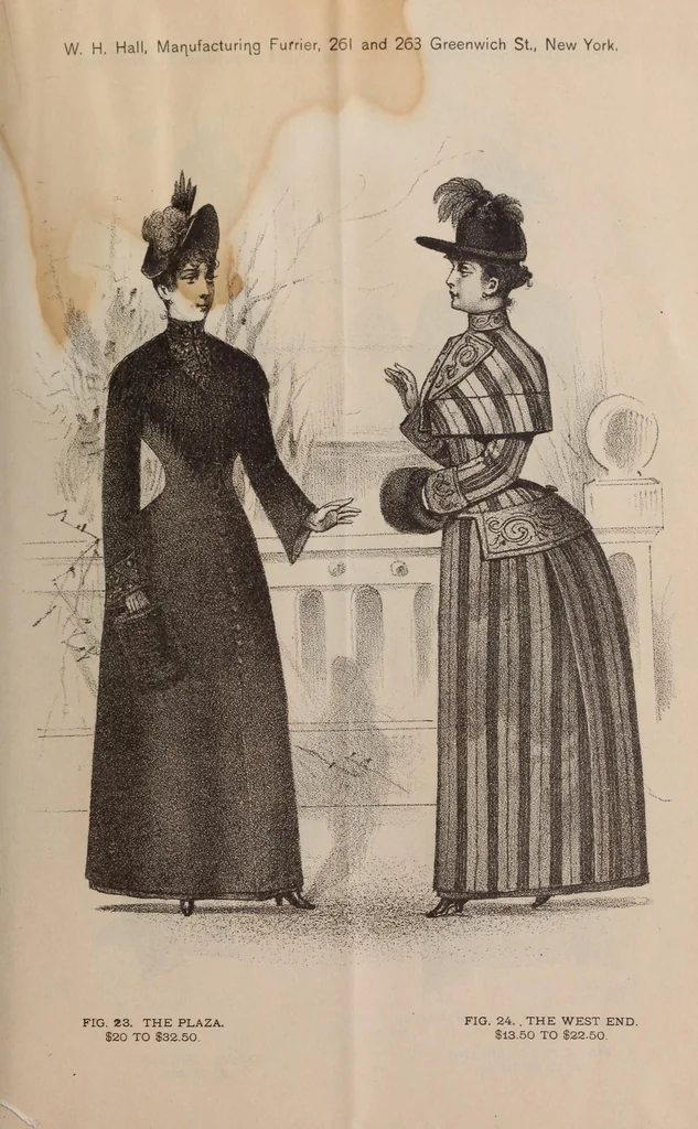 An illustration from Ladies' fine fur garments, 1889, leaf 23