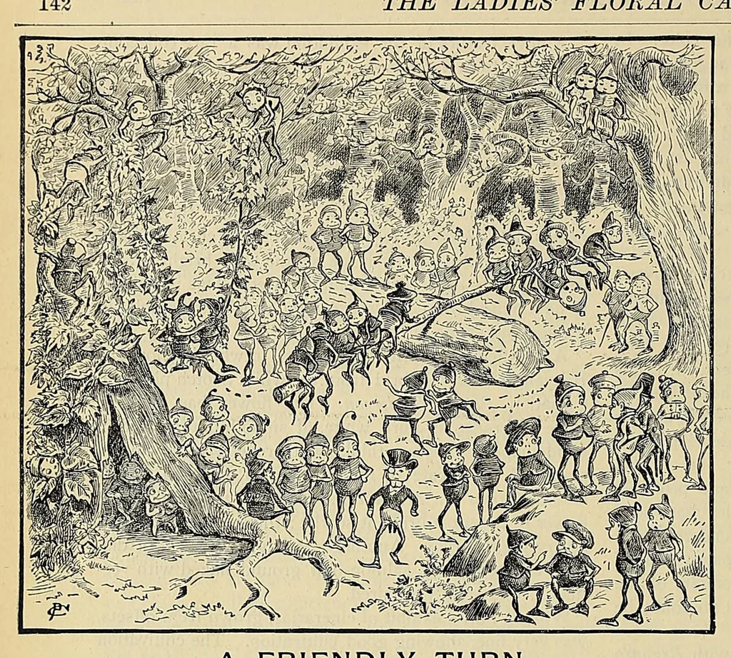 An illustration from The ladies' floral cabinet, 1871, leaf 154