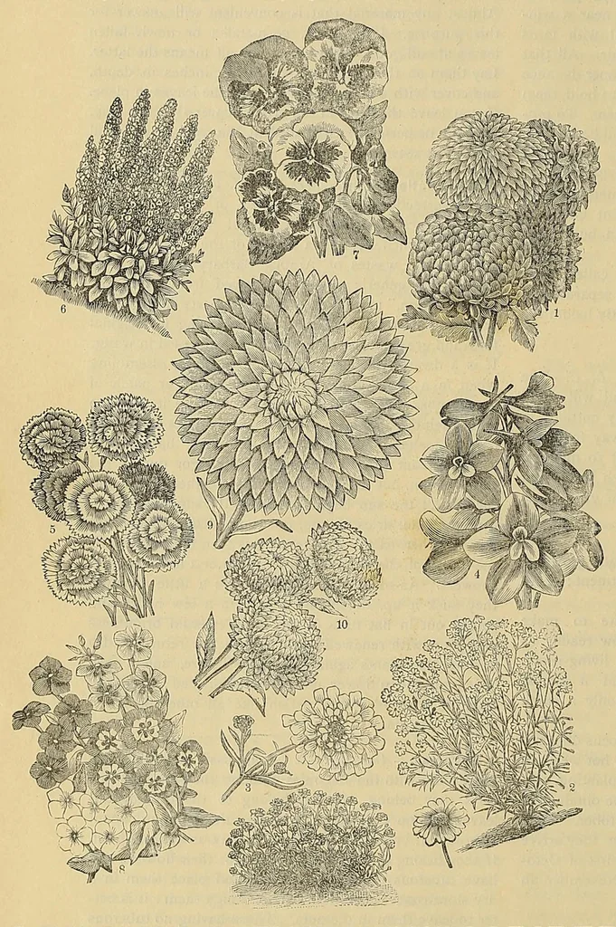 An illustration from The ladies' floral cabinet, 1871, leaf 348