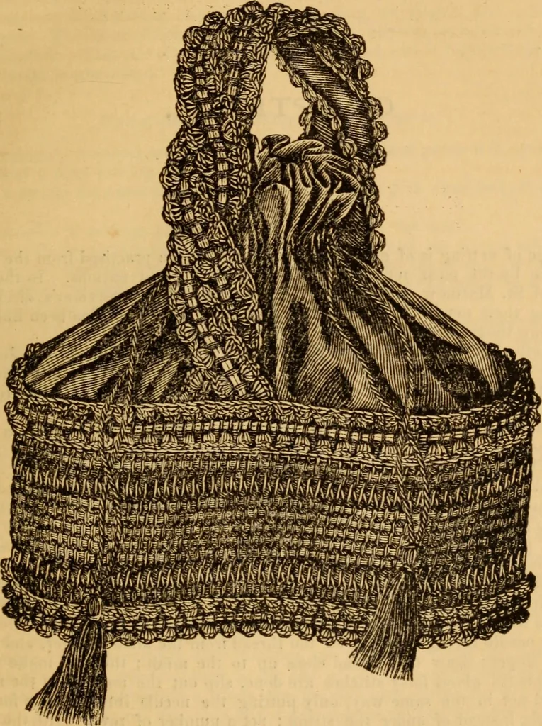 An illustration from The ladies' guide to needle work, embroidery, etc ... : being a complete guide to all kinds of ladies' fancy work, 1877, leaf 112